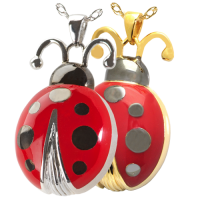 Cremation Jewelry: Ladybug Pendant