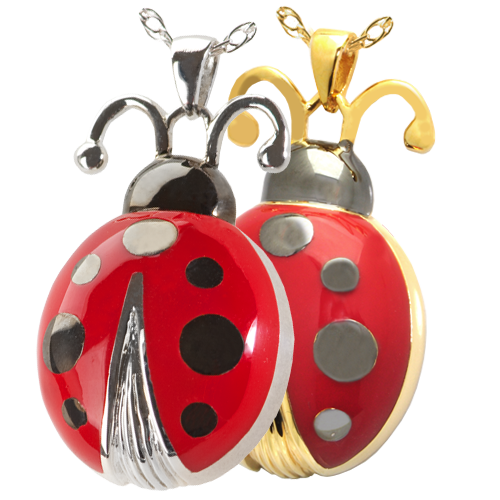 Cremation Jewelry: Ladybug Pendant -  - 3314