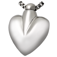 Cremation Jewelry Nickel-plated Brass Modern Heart Pendant