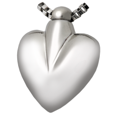 Cremation Jewelry Nickel-plated Brass Modern Heart Pendant