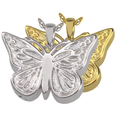 Cremation Jewelry: Perfect Filigree Butterfly Pendant