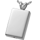 Cremation Jewelry: Perfect Rectangle Pendant -  - 3108