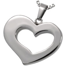 Cremation Jewelry Premium Stainless Steel Affectionate Heart Pendant