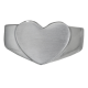 Cremation Jewelry: Premium Stainless Steel Bold Heart Ring -  - SR208B