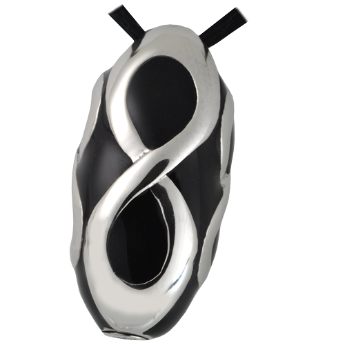 Cremation Jewelry Premium Stainless Steel Infinity Bead Pendant -  - SSP040A