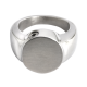 Cremation Jewelry: Premium Stainless Steel Round Ring -  - SR209B