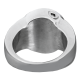Cremation Jewelry: Premium Stainless Steel Round Ring -  - SR209B
