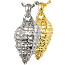 Cremation Jewelry: Sea Shell Pendant