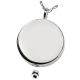 Cremation Jewelry: Simple Round Pendant -  - 3203 / 3203DC
