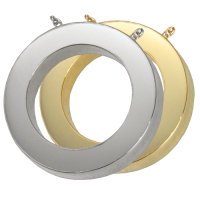 Cremation Jewelry: Slide Circle Pendant