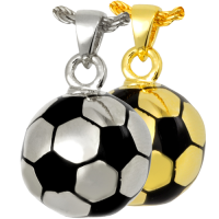 Cremation Jewelry: Soccer Ball Pendant