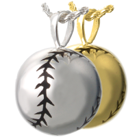 Cremation Jewelry: Softball Pendant