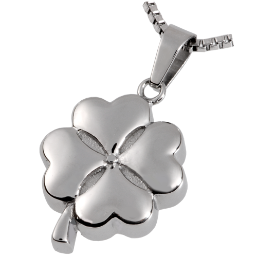 Cremation Jewelry Stainless Steel Hearts of Clover Pendant -  - 6800
