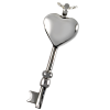 Cremation Jewelry Stainless Steel Key to My Heart II Pendant