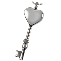 Cremation Jewelry Stainless Steel Key to My Heart II Pendant
