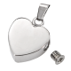 Cremation Jewelry Stainless Steel Remembrance Heart Pendant -  - SSP016