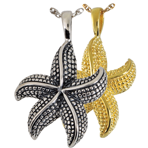 Cremation Jewelry: Star Fish Pendant -  - 3130