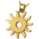 Cremation Jewelry: Sun Halo Pendant -  - 3307