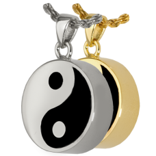 Cremation Jewelry: Yin Yang Double Compartment Pendant