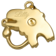 Cremation Jewelry: Zodiac Leo Pendant -  - 3085