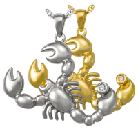 Cremation Jewelry: Zodiac Scorpio Pendant Pendant