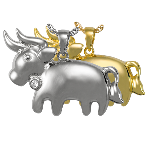 Cremation Jewelry: Zodiac Taurus Pendant -  - 3075