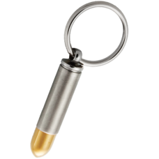 Cremation Keychain: Two-Tone Bullet