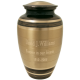 Cremation Urns: Black and Brass Urn -  - 8502A Urn