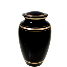 Cremation Urns: Black Gold- 6" Sharing Urn