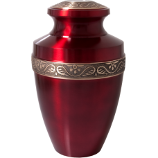 Cremation Urns: Scarlet Brass