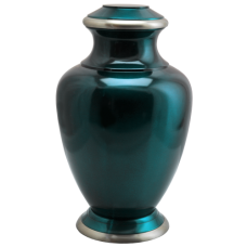 Cremation Urns: Shiny Turquoise Blue