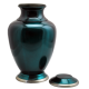 Cremation Urns: Shiny Turquoise Blue -  - 1435A