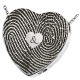 Double Print with Ampersand Fingerprint Jewelry -  - DPA-503/3109