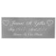 Engraved Memorial Urn Plaque - Large Silver Finish -  - LSP-7003