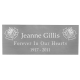 Engraved Pet Memorial Urn Plaque - Small Silver Finish -  - SSP-7001