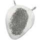 Fingerprint Cremation Jewelry: Guitar Pick Pendant -  - FP-3193