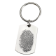 Fingerprint Memorial Key Ring  Stainless Steel Dog Tag -  - FP-4010