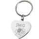 Fingerprint Memorial Key Ring: Stainless Steel Heart -  - FP-SP0005