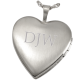 Memorial Jewelry: Heart Double-Photo Locket- Handprint -  - FP-3287/L handprint