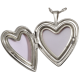 Memorial Jewelry: Heart Double-Photo Locket- Footprint -  - FP-3287/L footprint