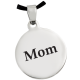 Fingerprint Memorial Jewelry: Stainless Steel Round -  - FP-4013OFP