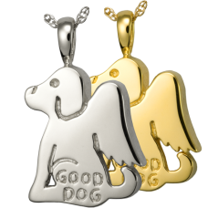 Pet Cremation Jewelry: Good Dog Pendant