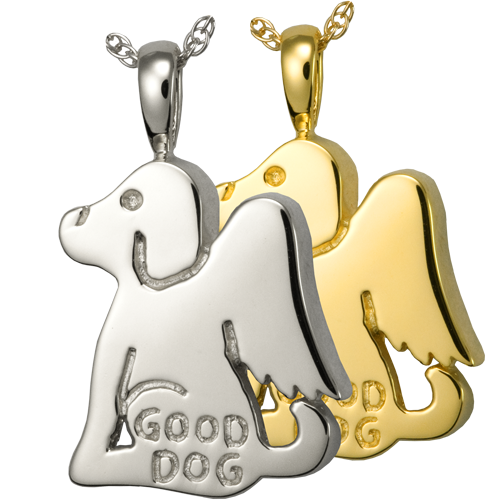 Pet Cremation Jewelry: Good Dog Pendant -  - 3200