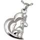 Pet Cremation Jewelry: In My Heart Dog Pendant -  - 3068D
