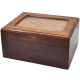 Pet Cremation Wood Urn Memory Chest Wooden Box Dog Photo Window Large -  - SWH-001L