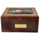 Pet Cremation Wood Urn Memory Chest Wooden Box Dog Photo Window Large -  - SWH-001L