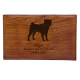 Pet Cremation Wood Urns: Engravable Dog Wood Pet Urn -  - SWH-011