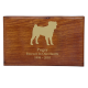 Pet Cremation Wood Urns: Engravable Dog Wood Pet Urn -  - SWH-011