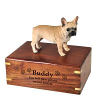 Pet Cremation Wood Urns: French Bulldog