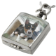 Pet Memorial Jewelry: Glass Locket (not for ashes) Pendant -  - 5006